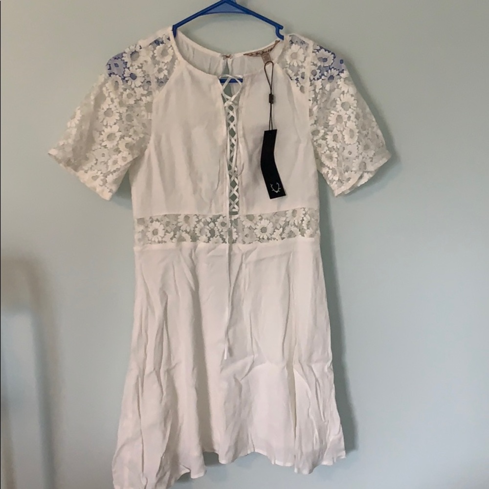 For Love & Lemons white lace dress